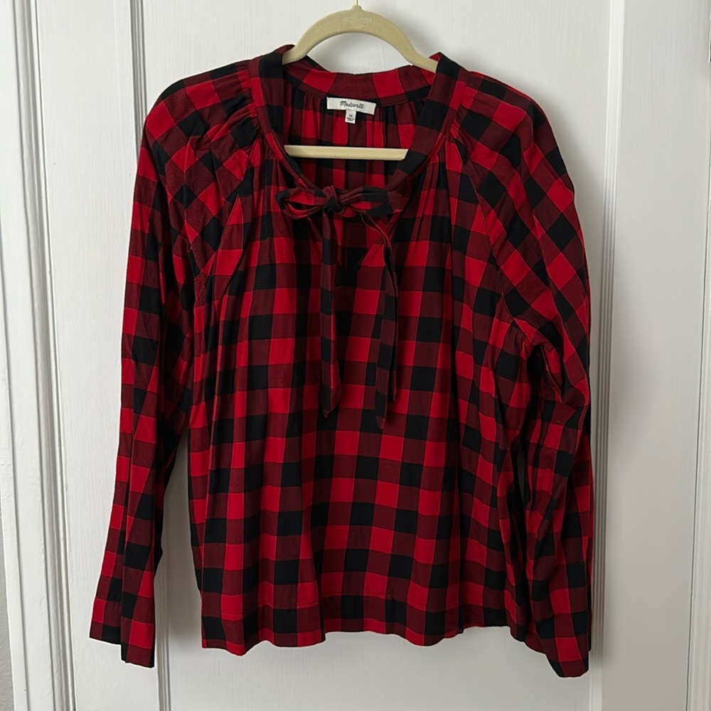 Madewell Buffalo Plaid Top